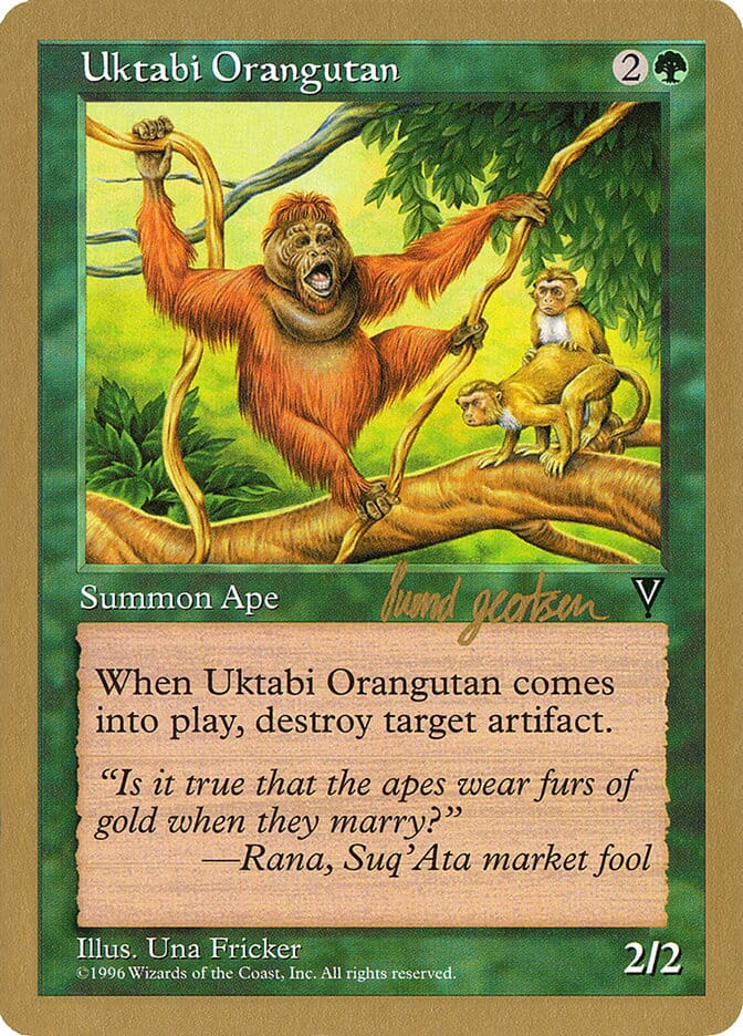 Uktabi Orangutan (Svend Geertsen) (SB) [World Championship Decks 1997] MTG Single Magic: The Gathering  | Multizone: Comics And Games