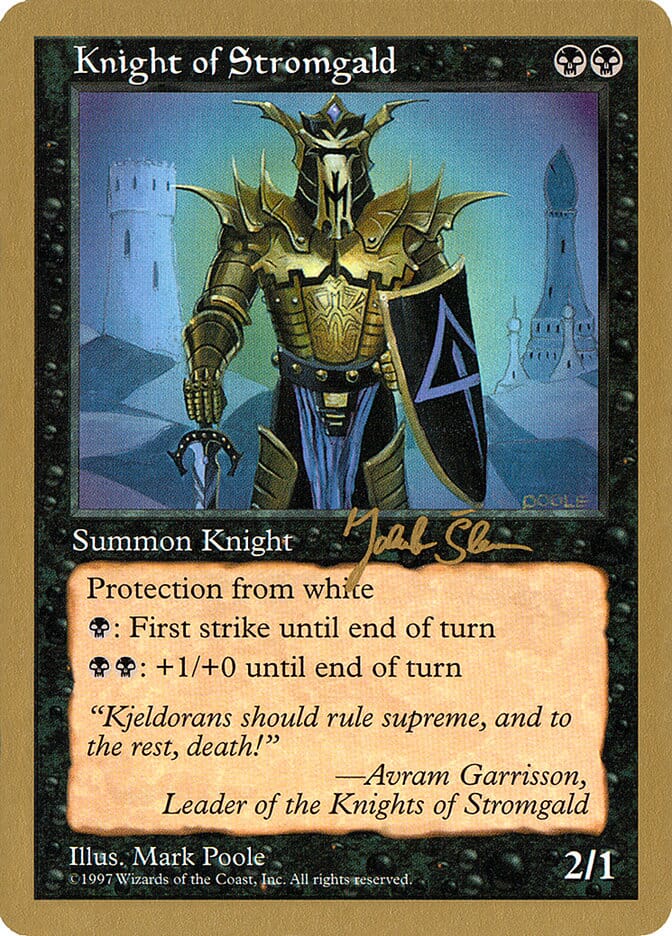 Knight of Stromgald (Jakub Slemr) [World Championship Decks 1997] MTG Single Magic: The Gathering  | Multizone: Comics And Games