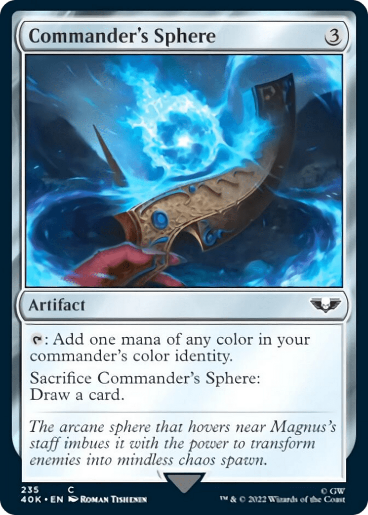 Commander's Sphere (235) (Surge Foil) [Universes Beyond: Warhammer 40,000] MTG Single Magic: The Gathering  | Multizone: Comics And Games