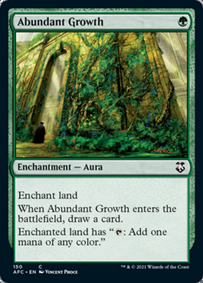 Abundant Growth [Dungeons & Dragons: Adventures in the Forgotten Realms Commander] MTG Single Magic: The Gathering  | Multizone: Comics And Games