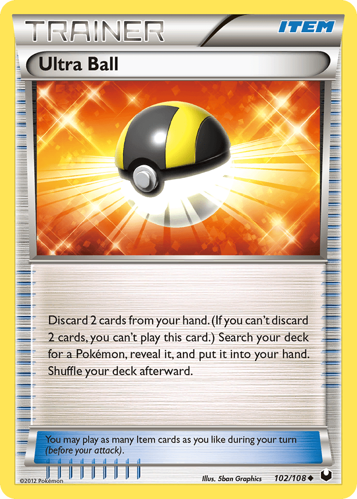 Ultra Ball (102/108) [Black & White: Dark Explorers] Pokemon Single Pokémon  | Multizone: Comics And Games
