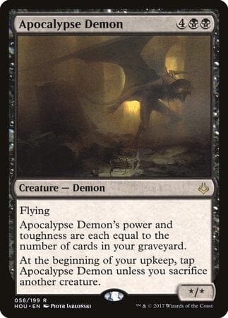 Apocalypse Demon [Hour of Devastation] MTG Single Magic: The Gathering  | Multizone: Comics And Games