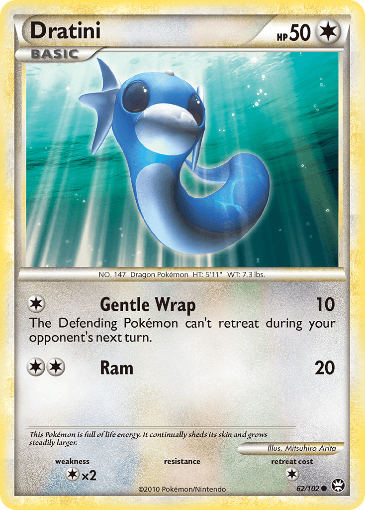 Dratini (62/102) [HeartGold & SoulSilver: Triumphant] Pokemon Single Pokémon  | Multizone: Comics And Games