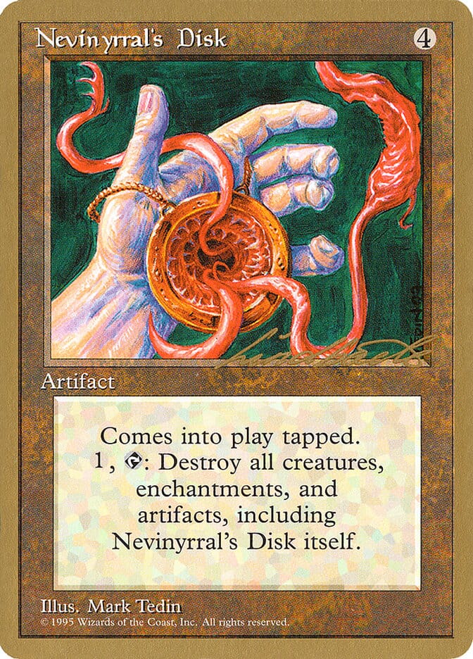 Nevinyrral's Disk (Leon Lindback) [Pro Tour Collector Set] MTG Single Magic: The Gathering  | Multizone: Comics And Games