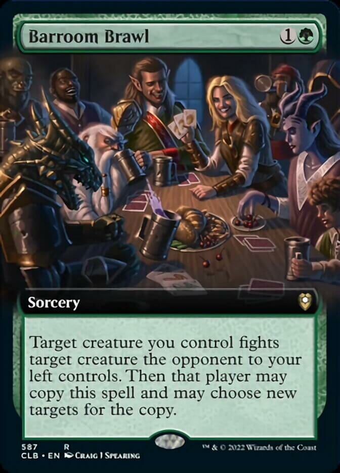 Barroom Brawl (Extended Art) [Commander Legends: Battle for Baldur's Gate] MTG Single Magic: The Gathering  | Multizone: Comics And Games