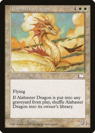 Alabaster Dragon [Weatherlight] MTG Single Magic: The Gathering  | Multizone: Comics And Games