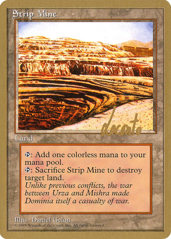 Strip Mine (Michael Loconto) [Pro Tour Collector Set] MTG Single Magic: The Gathering  | Multizone: Comics And Games