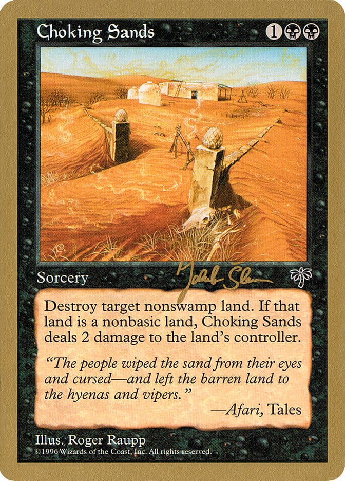 Choking Sands (Jakub Slemr) [World Championship Decks 1997] MTG Single Magic: The Gathering  | Multizone: Comics And Games