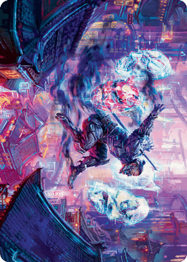 Thousand-Faced Shadow Art Card [Kamigawa: Neon Dynasty Art Series] MTG Single Magic: The Gathering  | Multizone: Comics And Games