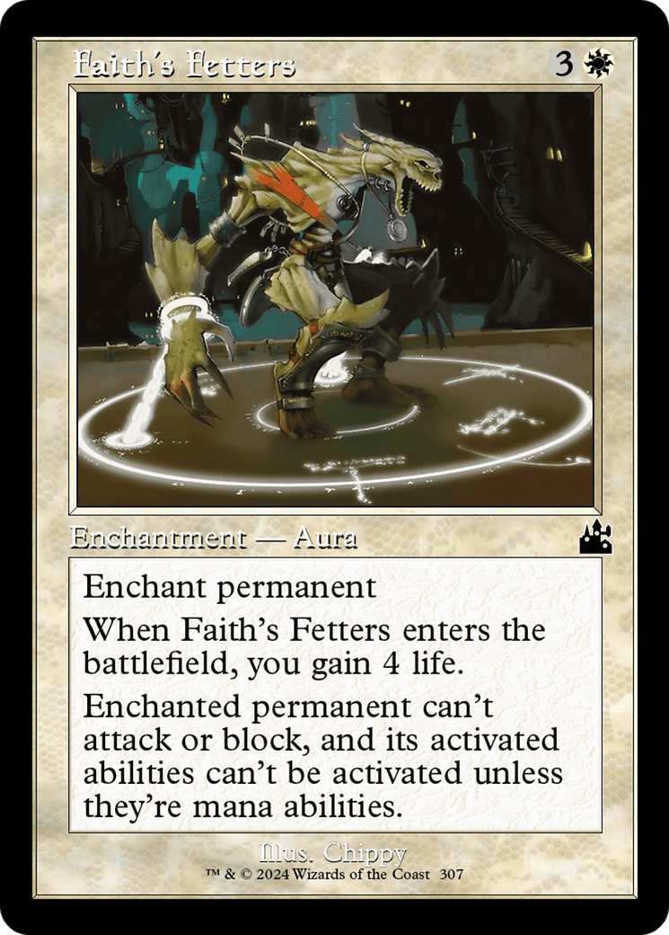 Faith's Fetters (Retro Frame) [Ravnica Remastered] MTG Single Magic: The Gathering  | Multizone: Comics And Games