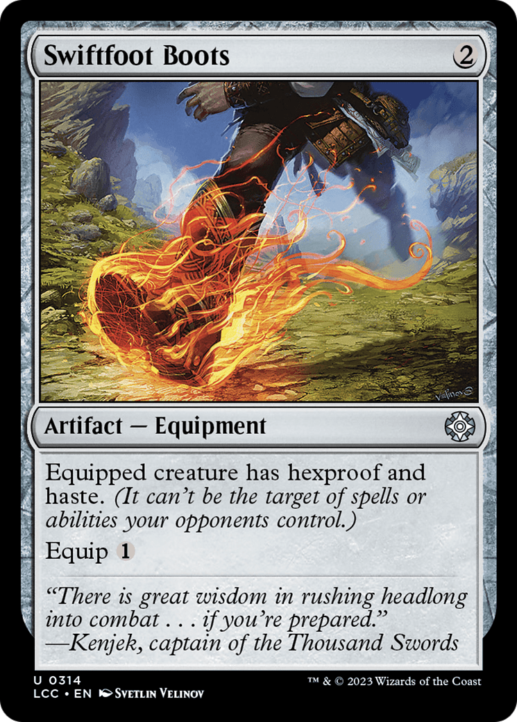 Swiftfoot Boots [The Lost Caverns of Ixalan Commander] MTG Single Magic: The Gathering  | Multizone: Comics And Games
