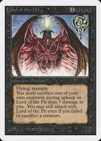 Lord of the Pit [Unlimited Edition] MTG Single Magic: The Gathering  | Multizone: Comics And Games