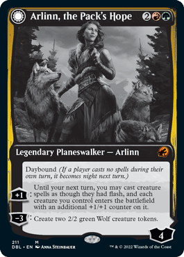 Arlinn, the Pack's Hope // Arlinn, the Moon's Fury [Innistrad: Double Feature] MTG Single Magic: The Gathering  | Multizone: Comics And Games
