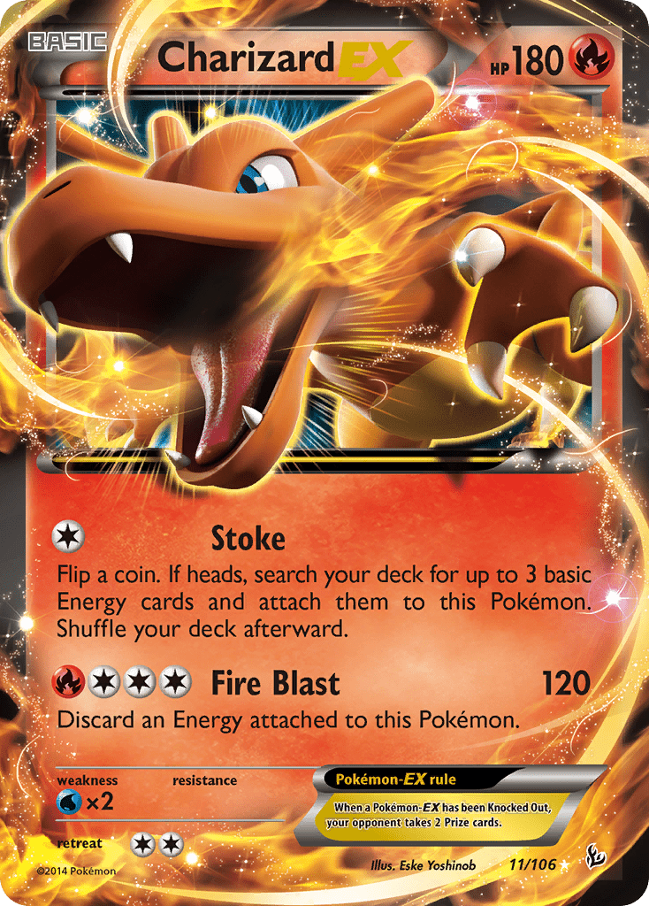 Charizard EX (11/106) [XY: Flashfire] Pokemon Single Pokémon  | Multizone: Comics And Games