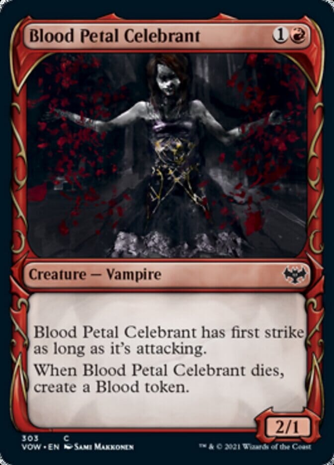 Blood Petal Celebrant (Showcase Fang Frame) [Innistrad: Crimson Vow] MTG Single Magic: The Gathering  | Multizone: Comics And Games