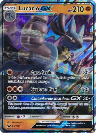 Lucario GX (SM100) (Jumbo Card) [Sun & Moon: Black Star Promos] Pokemon Single Pokémon  | Multizone: Comics And Games