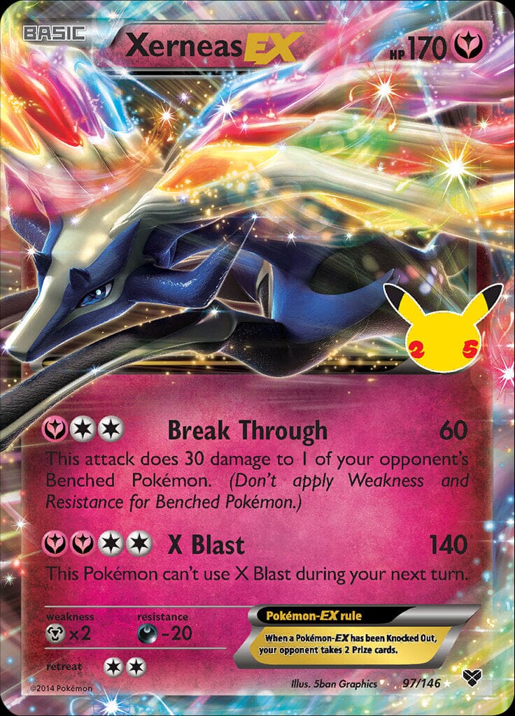 Xerneas EX (97/146) [Celebrations: 25th Anniversary - Classic Collection] Pokemon Single Pokémon  | Multizone: Comics And Games