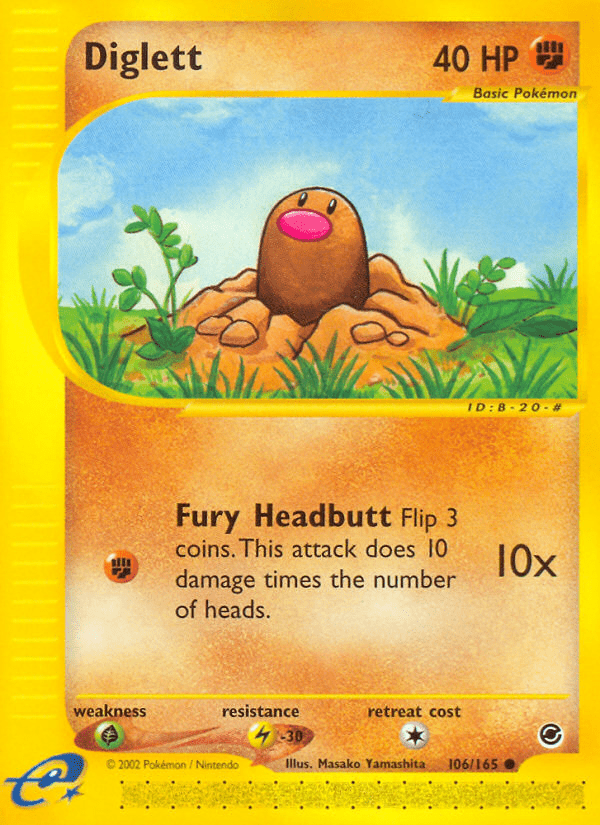 Diglett (106/165) [Expedition: Base Set] Pokemon Single Pokémon  | Multizone: Comics And Games