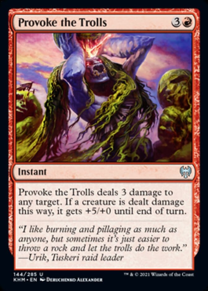 Provoke the Trolls [Kaldheim] MTG Single Magic: The Gathering  | Multizone: Comics And Games