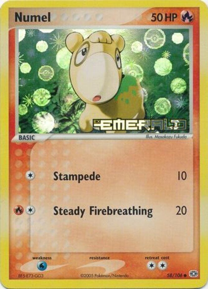 Numel (58/106) (Stamped) [EX: Emerald] Pokemon Single Pokémon  | Multizone: Comics And Games