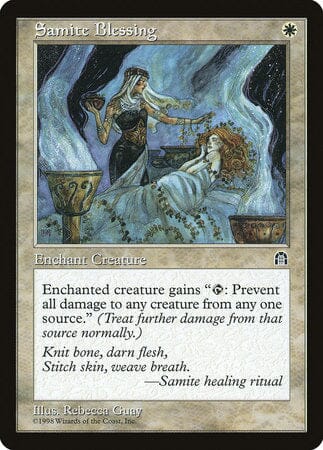 Samite Blessing [Stronghold] MTG Single Magic: The Gathering  | Multizone: Comics And Games