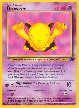 Drowzee (54/82) [Team Rocket Unlimited] Pokemon Single Pokémon  | Multizone: Comics And Games