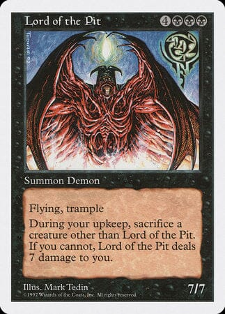 Lord of the Pit [Fifth Edition] MTG Single Magic: The Gathering  | Multizone: Comics And Games