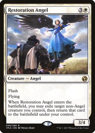 Restoration Angel [Iconic Masters] MTG Single Magic: The Gathering  | Multizone: Comics And Games