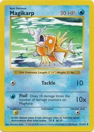 Magikarp (35/102) [Base Set Shadowless Unlimited] Pokemon Single Pokémon  | Multizone: Comics And Games