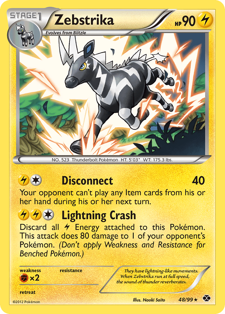Zebstrika (48/99) [Black & White: Next Destinies] Pokemon Single Pokémon  | Multizone: Comics And Games