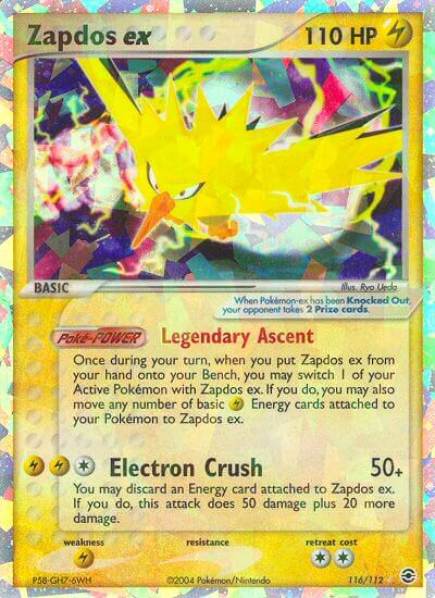 Zapdos ex (116/112) [EX: FireRed & LeafGreen] Pokemon Single Pokémon  | Multizone: Comics And Games