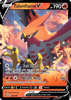 Talonflame V (029/185) [Sword & Shield: Vivid Voltage] Pokemon Single Pokémon  | Multizone: Comics And Games