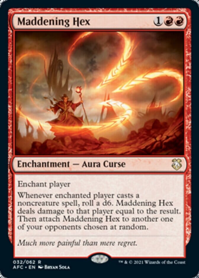 Maddening Hex [Dungeons & Dragons: Adventures in the Forgotten Realms Commander] MTG Single Magic: The Gathering  | Multizone: Comics And Games