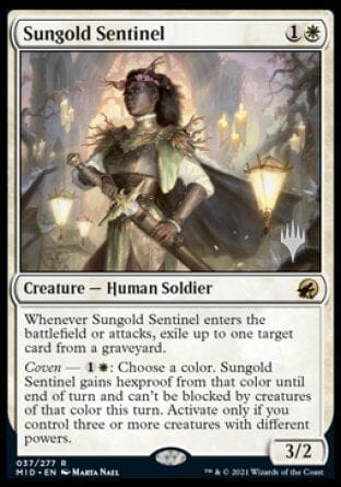 Sungold Sentinel (Promo Pack) [Innistrad: Midnight Hunt Promos] MTG Single Magic: The Gathering  | Multizone: Comics And Games