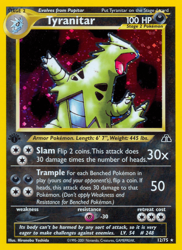 Tyranitar (12/75) [Neo Discovery 1st Edition] Pokemon Single Pokémon  | Multizone: Comics And Games