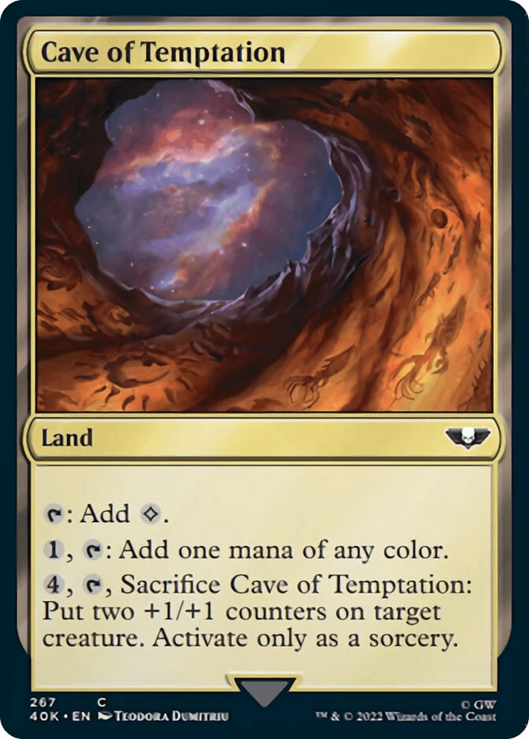 Cave of Temptation [Universes Beyond: Warhammer 40,000] MTG Single Magic: The Gathering  | Multizone: Comics And Games