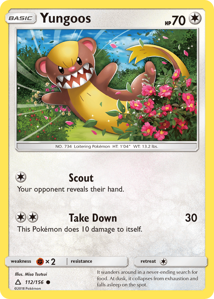 Yungoos (112/156) [Sun & Moon: Ultra Prism] Pokemon Single Pokémon  | Multizone: Comics And Games