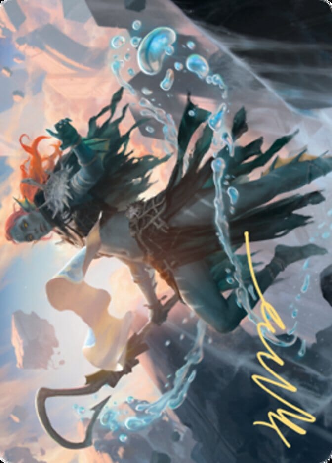 Expedition Diviner Art Card (Gold-Stamped Signature) [Zendikar Rising Art Series] MTG Single Magic: The Gathering  | Multizone: Comics And Games