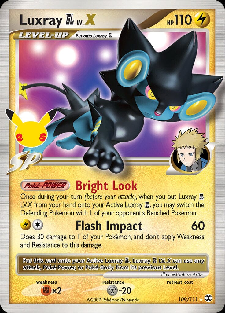 Luxray GL LV.X (109/111) [Celebrations: 25th Anniversary - Classic Collection] Pokemon Single Pokémon  | Multizone: Comics And Games