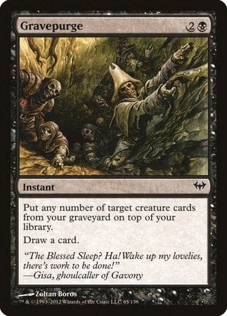 Gravepurge [Dark Ascension] MTG Single Magic: The Gathering  | Multizone: Comics And Games