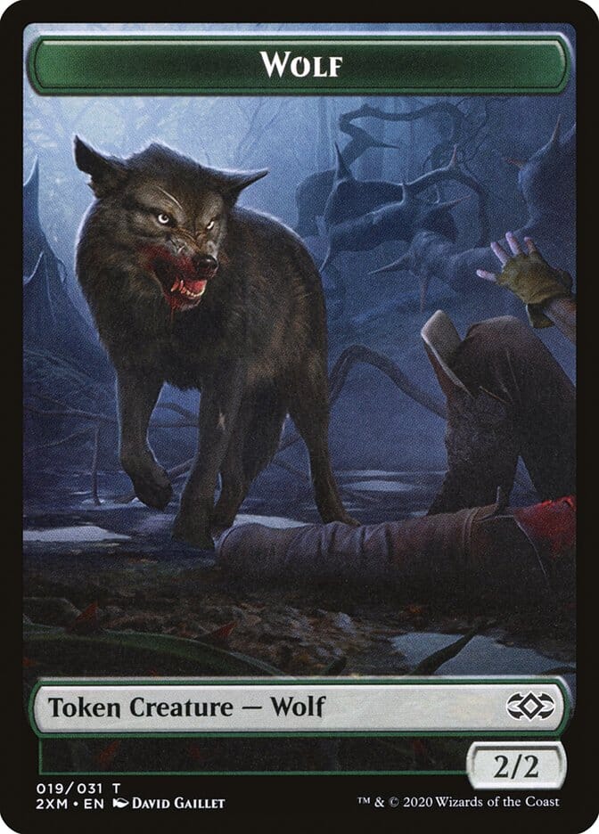 Wolf Token [Double Masters] MTG Single Magic: The Gathering  | Multizone: Comics And Games