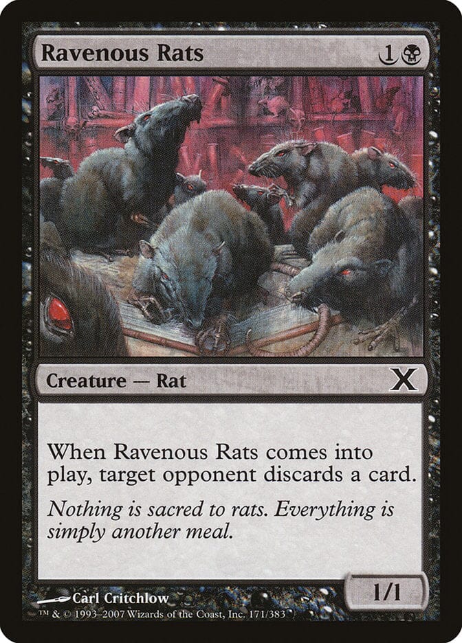 Ravenous Rats [Tenth Edition] MTG Single Magic: The Gathering  | Multizone: Comics And Games