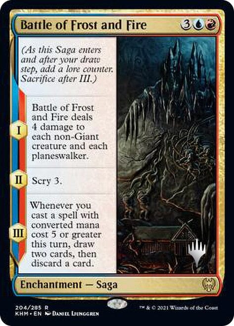 Battle of Frost and Fire [Kaldheim Promo Pack] MTG Single Magic: The Gathering  | Multizone: Comics And Games