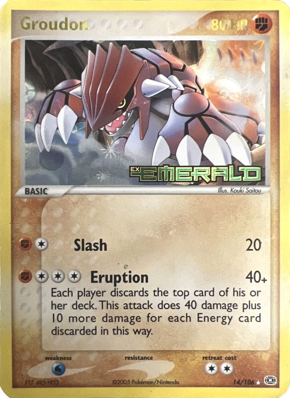 Groudon (14/106) (Stamped) [EX: Emerald] Pokemon Single Pokémon  | Multizone: Comics And Games