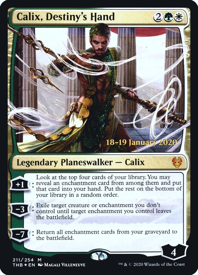 Calix, Destiny's Hand [Theros Beyond Death Prerelease Promos] MTG Single Magic: The Gathering  | Multizone: Comics And Games