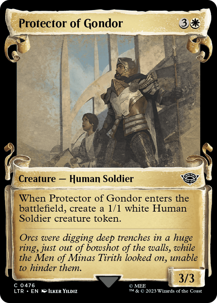 Protector of Gondor [The Lord of the Rings: Tales of Middle-Earth Showcase Scrolls] MTG Single Magic: The Gathering  | Multizone: Comics And Games