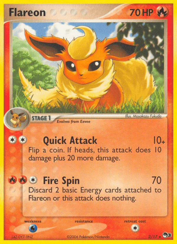 Flareon (2/17) [POP Series 3] Pokemon Single Pokémon  | Multizone: Comics And Games