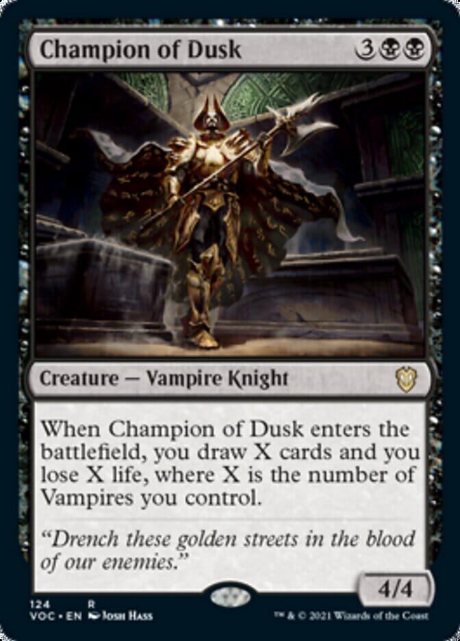 Champion of Dusk [Innistrad: Crimson Vow Commander] MTG Single Magic: The Gathering  | Multizone: Comics And Games