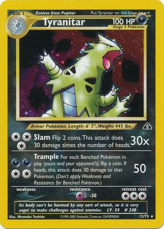 Tyranitar (12/75) [Neo Discovery Unlimited] Pokemon Single Pokémon  | Multizone: Comics And Games