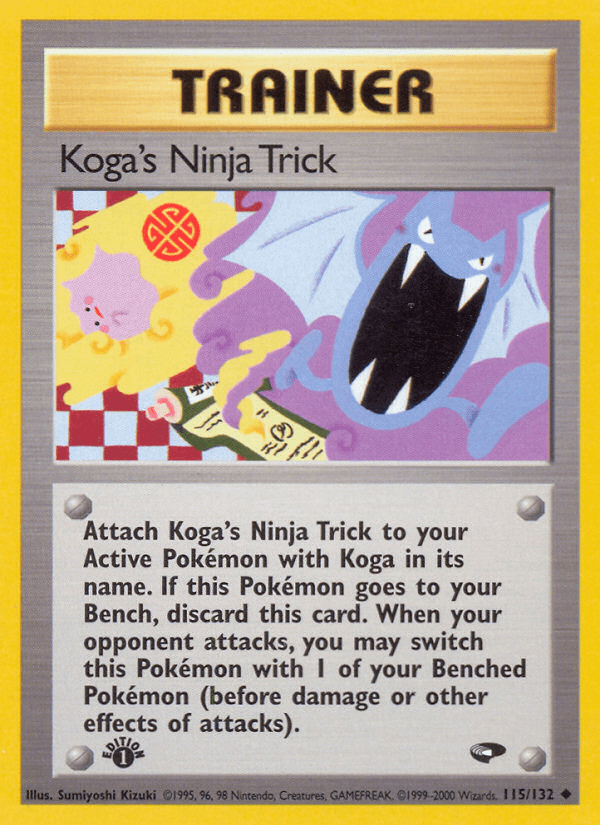 Koga's Ninja Trick (115/132) [Gym Challenge 1st Edition] Pokemon Single Pokémon  | Multizone: Comics And Games
